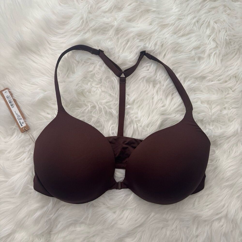 Skims Ultimate Front Close Pushup Bra Cocoa Size 36C